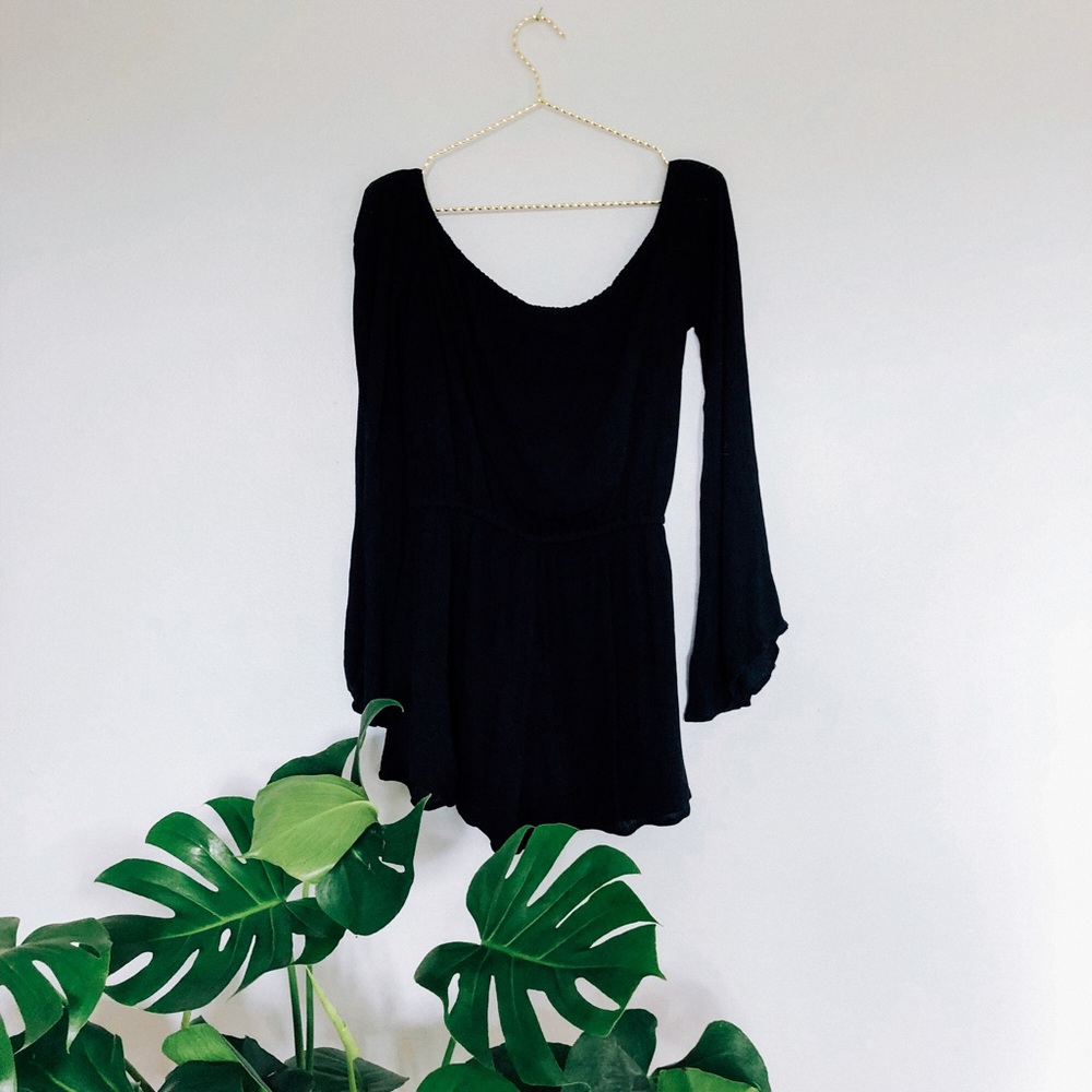 Black Tobi Keepin’ It Casual Romper - Picture 3 of 3